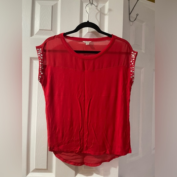 GUESS Top With Rhinestones Size XS - Picture 1 of 6